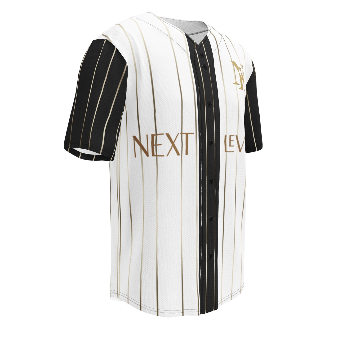 Camisa Beisbol Next Level blanca, streetwear de lujo hombre España estilo urbano