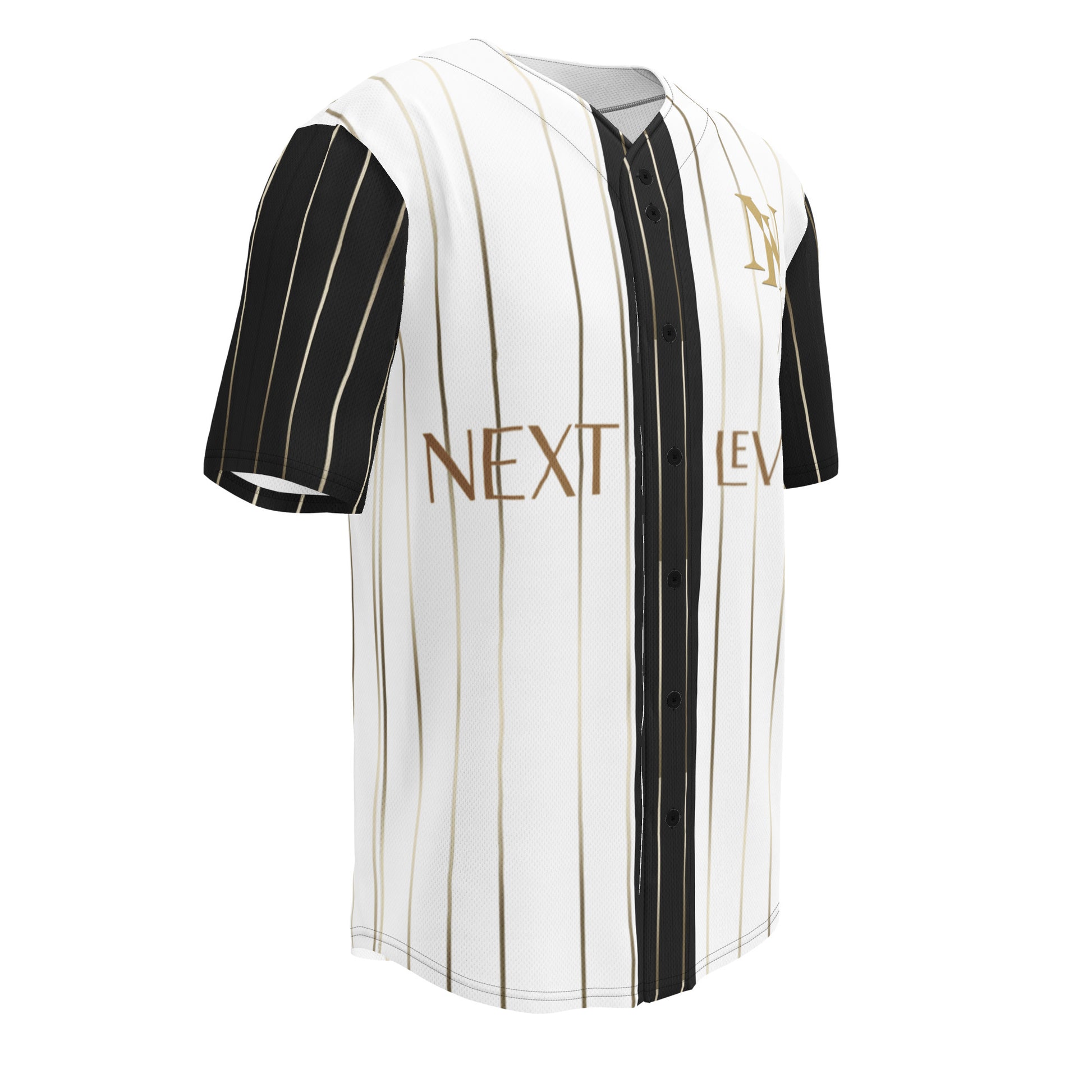 Camisa Beisbol Next Level blanca, streetwear de lujo hombre España estilo urbano