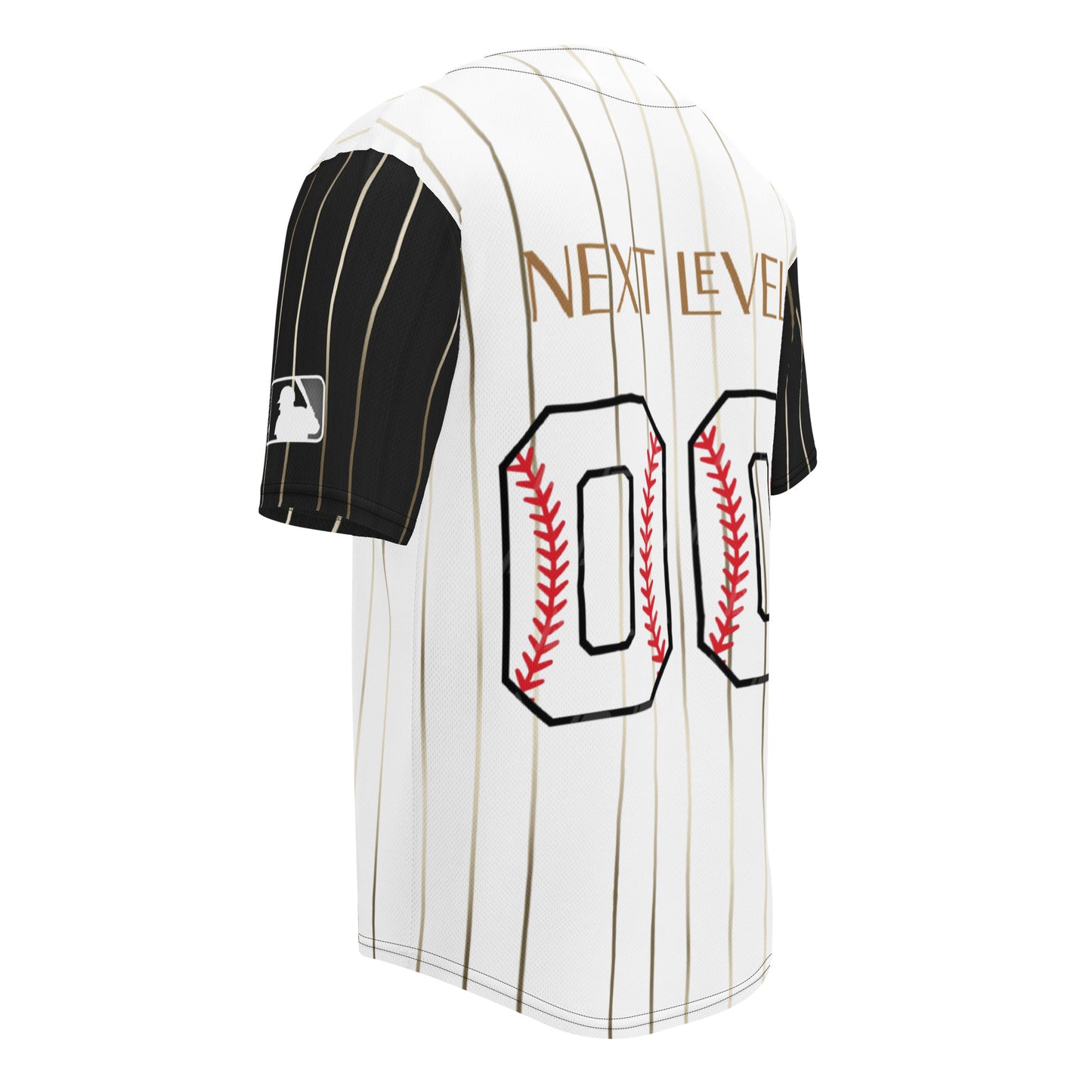 Camisa Beisbol Next Level blanca perfil, corte regular moda urbana premium España