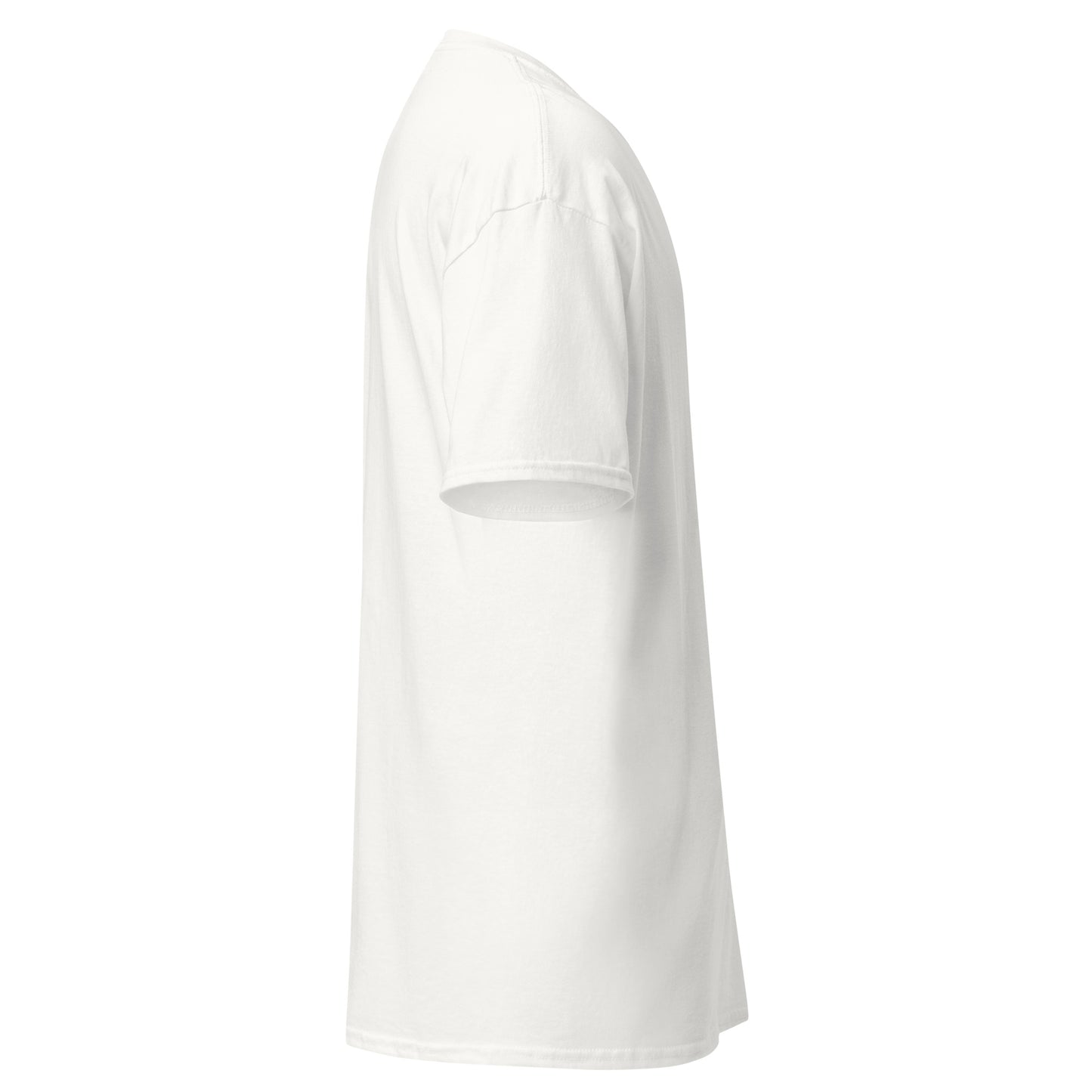 Detalle cuello reforzado camiseta básica Next Level, calidad premium moda urbana España