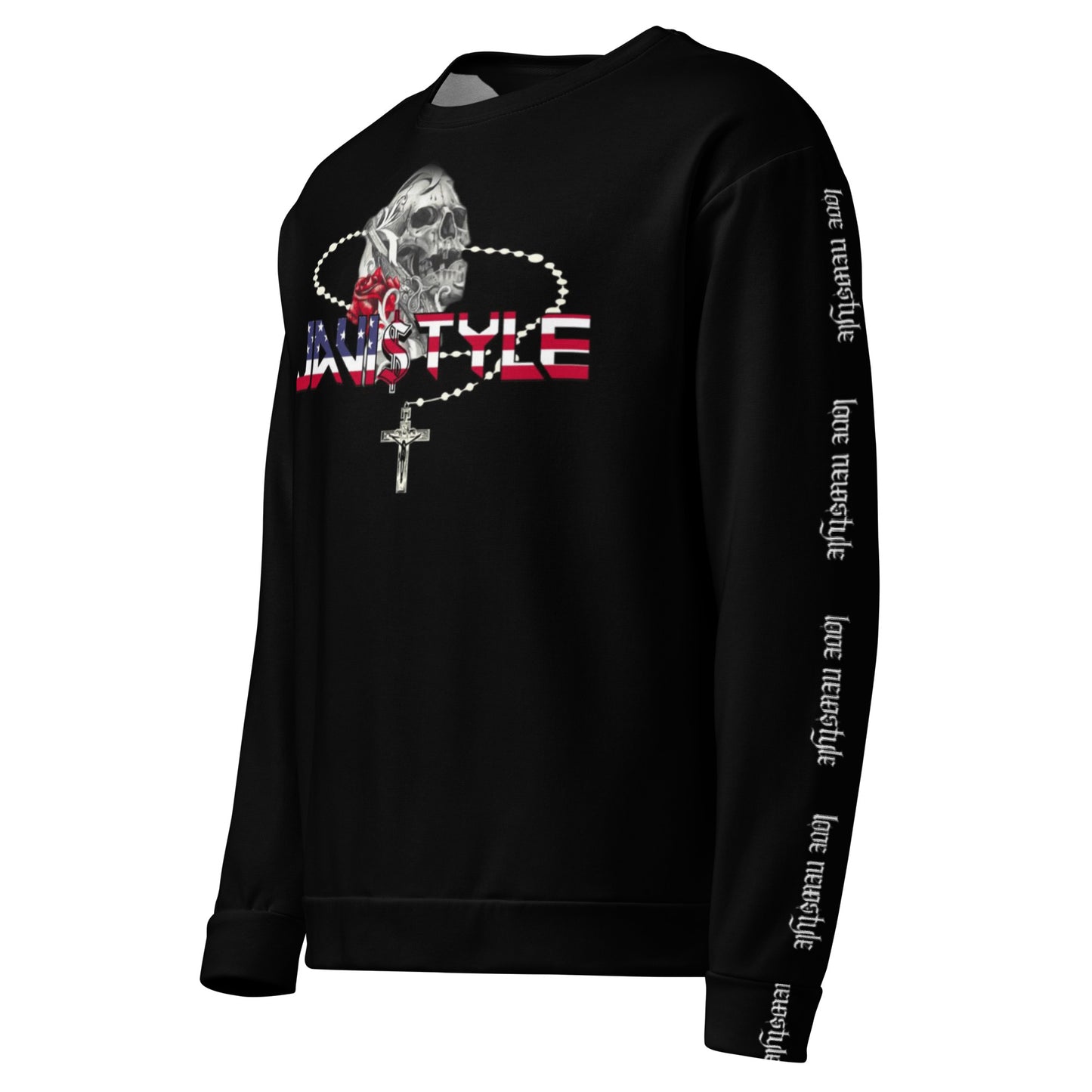 Sudadera negra Javistyle by Next Level, streetwear de lujo hombre España